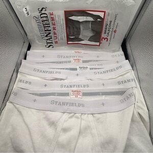 White Stanfields Supreme Men's Briefs small 30-32inches